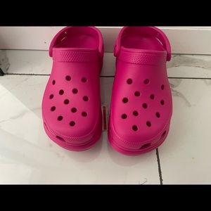 Pink Platform Crocs NWTS